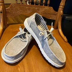 Women’s Hey Dude Light Blue Loafers